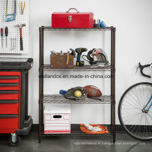 Étagères en fil de garage en métal plaqué en poudre Ikea avec homologation NSF